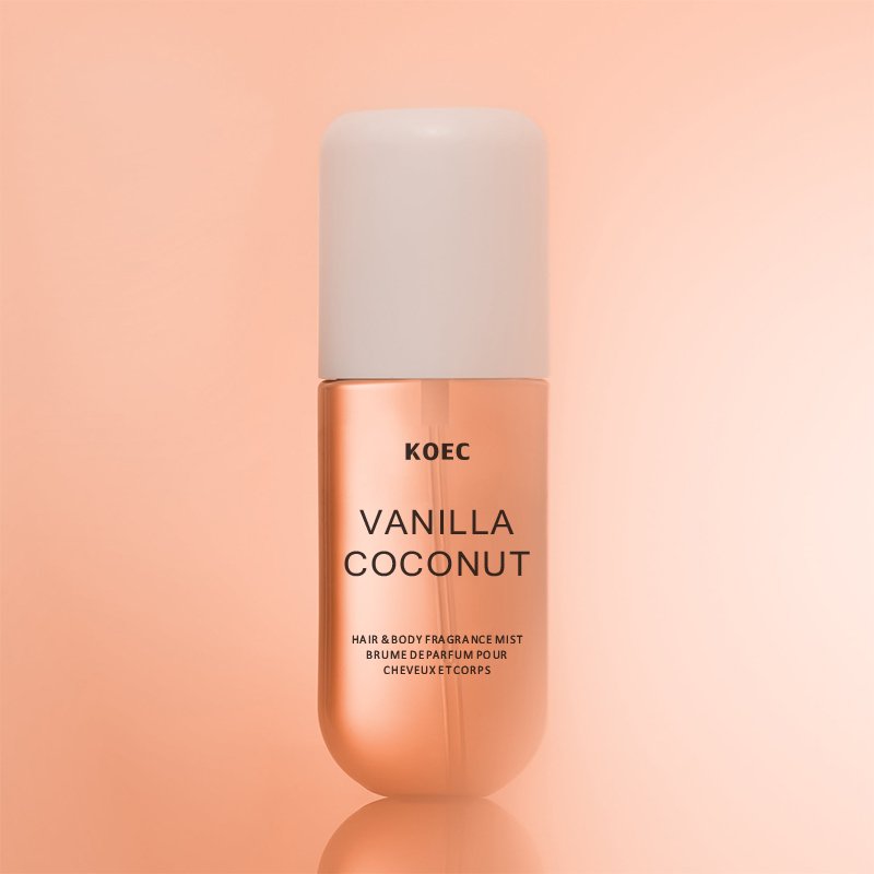 KOEC Vanilla Coconut Hair&Body Fragrance Mist Wholesale Long-Lasting Fragrance Perfume Spray Scent Luxury Perfume Gift Body Mist