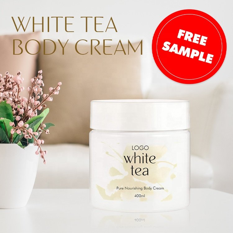 Private Label Shea Butter Whipped White Tea Body Butter Cream Pure Nourishing Body Cream