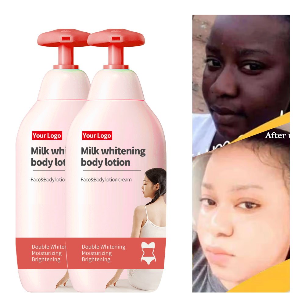 Private Label Vitamin c skin whitening brightening Niacinamide brightening body lotion for women