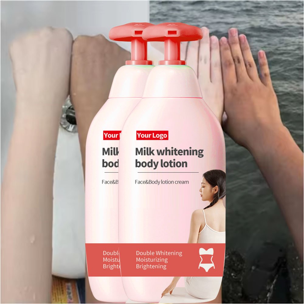 Private Label Vitamin c skin whitening brightening Niacinamide brightening body lotion for women