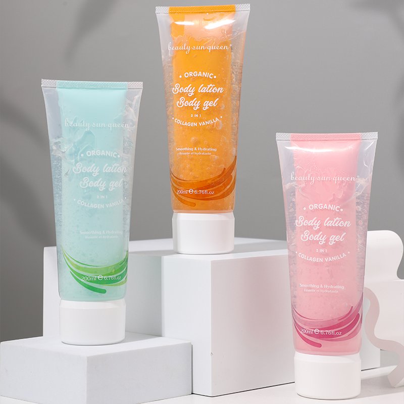 Private Label 2 in 1 Collagen Vanilla Hydrating Nourishing Body Lotion Gel