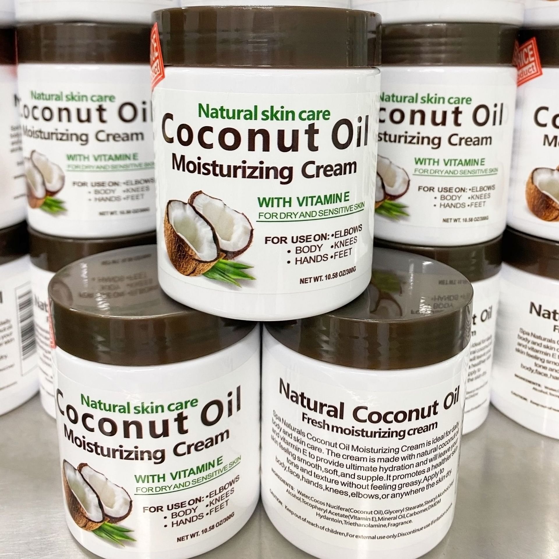 Advanced Creamy Coconut Moisturizing Cream Brightening & Firming Nourishing & Moisturizing Cream Oil Control Lotion 300ml