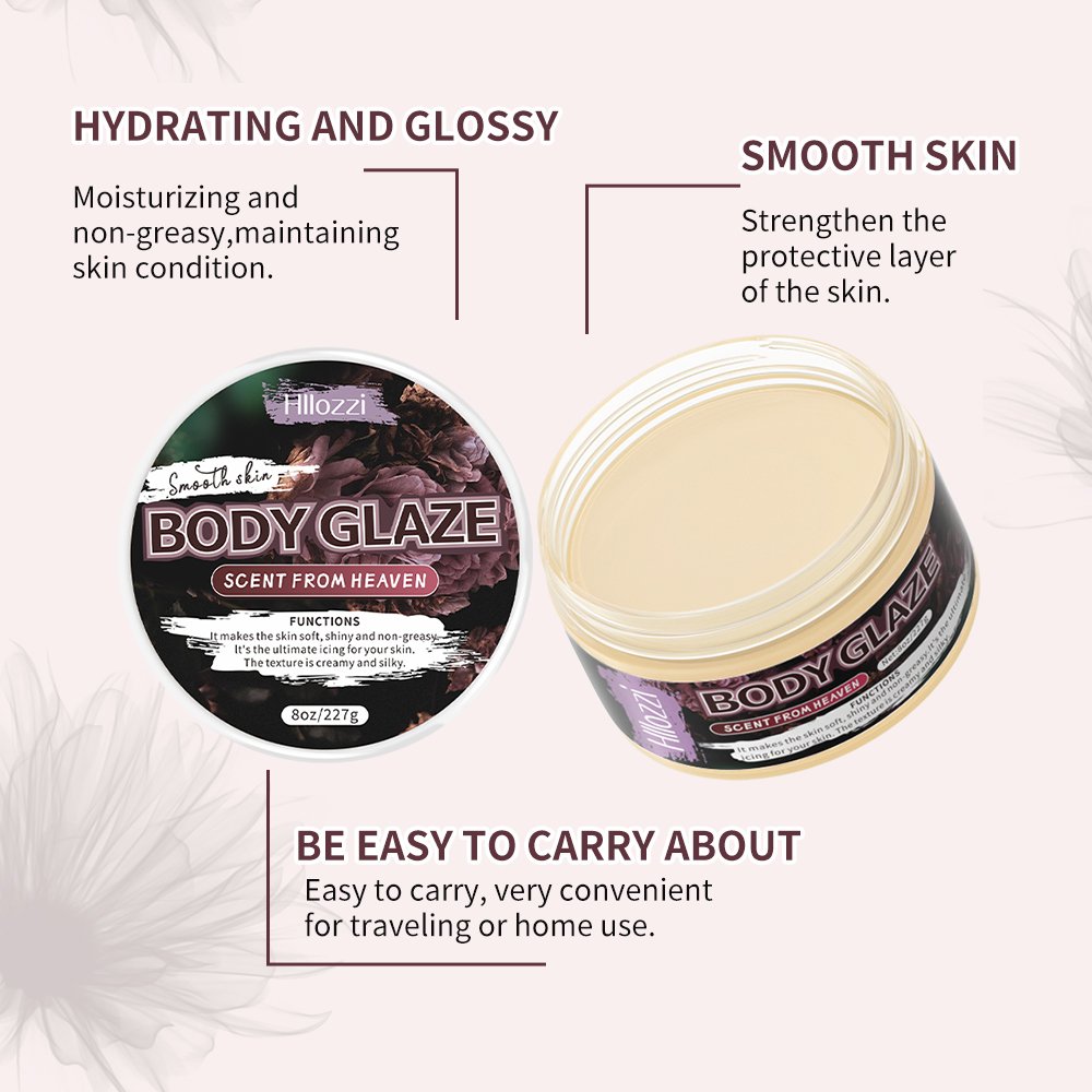 8oz/227g Hllozzi BODY GLAZE Whitening Body Lotion Pick Your Scent with Products Shea Butter Body Care Cream