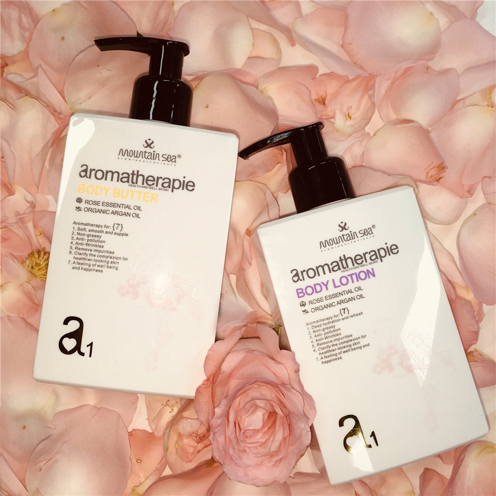OEM ODM private label skin care products silky smooth nourishing body organic rose skin lotion no parabens