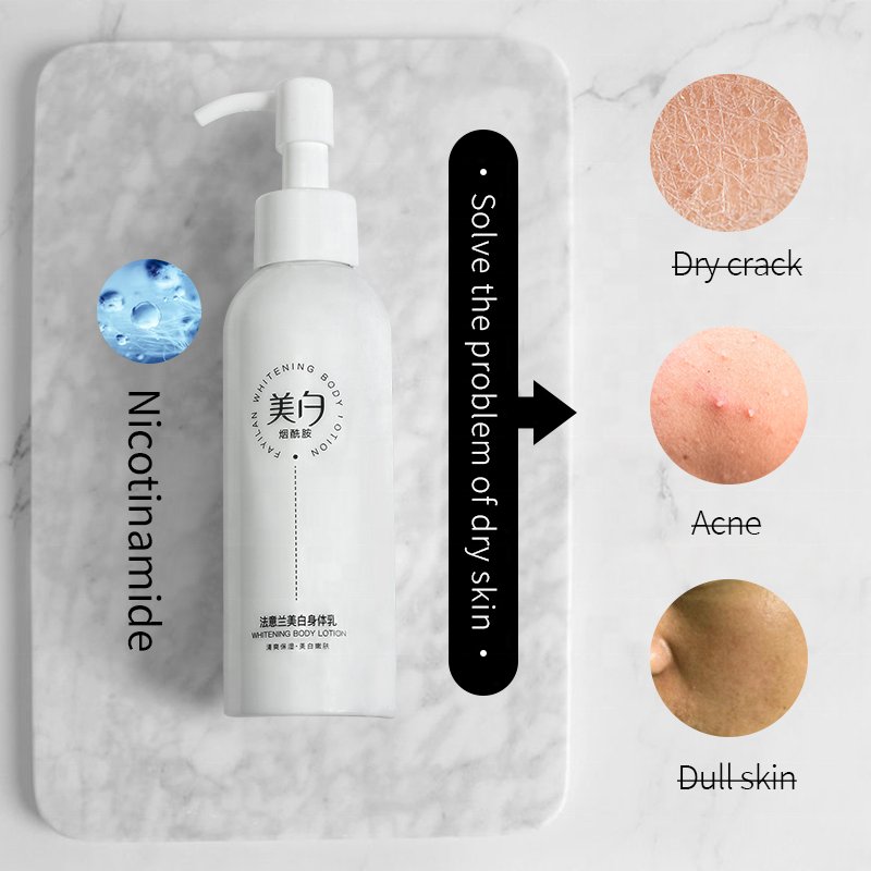 OEM Whitening Moisturizing Body Lotion 150ml/5.07fl oz Instant Tone-up Cream Nicotinamide Soft Smooth Skin Lightening Body Cream