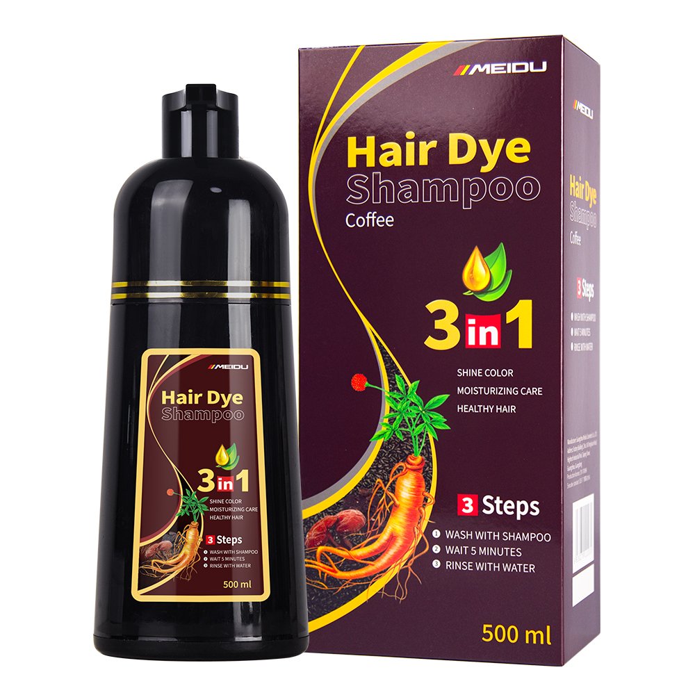 500g Gentle Ginger Black Color Dyes Lotion Mild Ginseng For Blacking Hair Dye Shampoo