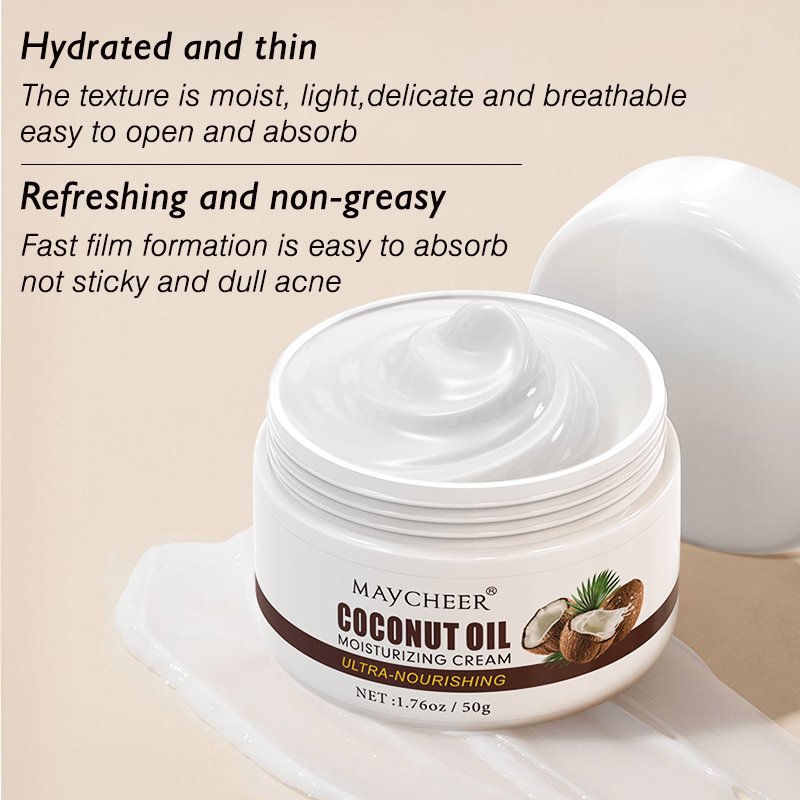 Maycheer Christmas Gift Wholesale Moisturizing Cream for Body Coconut Oil Whitening Moisturize Coconut Body Lotion for Women