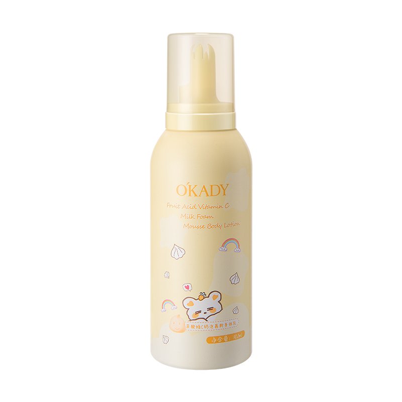 OKADY Fruit Acid Vitamin C Foam Mousse Body Milk Body Lotion 120ml