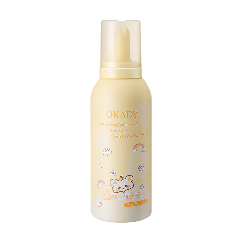 OKADY Fruit Acid Vitamin C Foam Mousse Body Milk Body Lotion 120ml