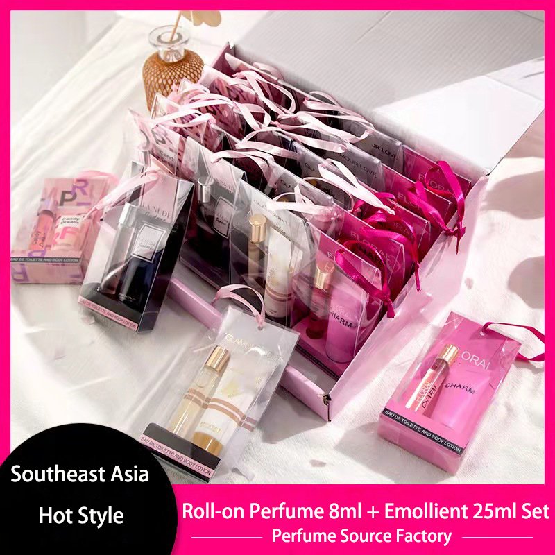 Original 2 Pcs Body Mist Body Lotion Gift Set With Body Spray Perfume