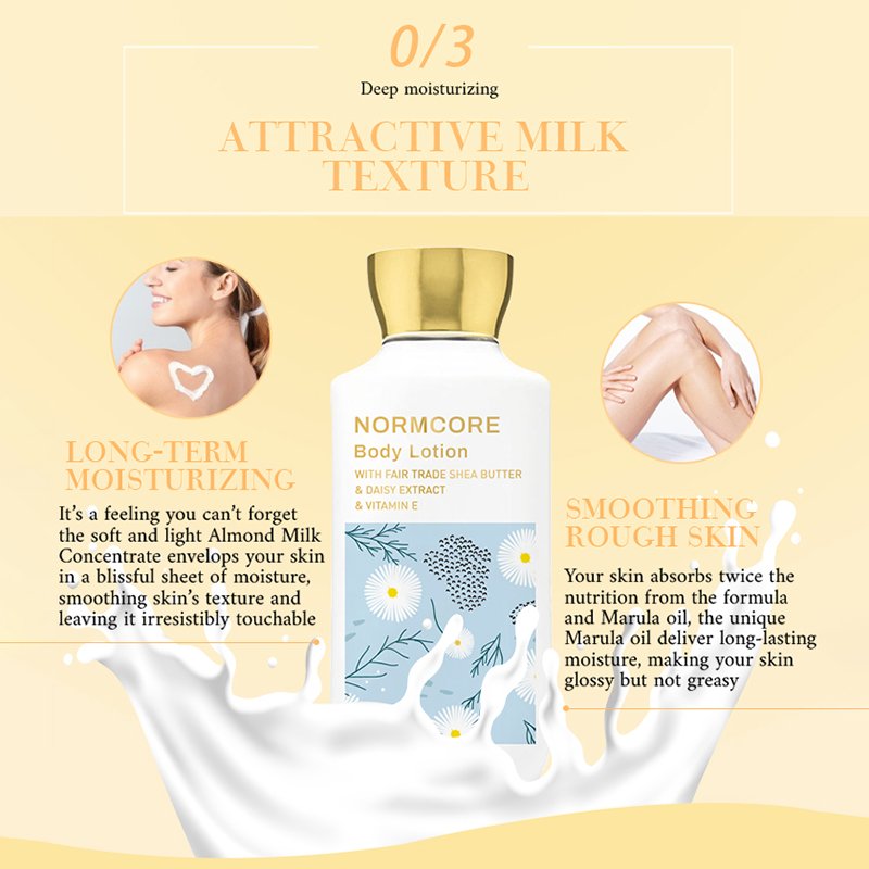 OEM Custom Wholesale Private Label Luxury Skin Moisturizing Organic Milk Shea Butter Oil Fragrance Body Lotion Supplier