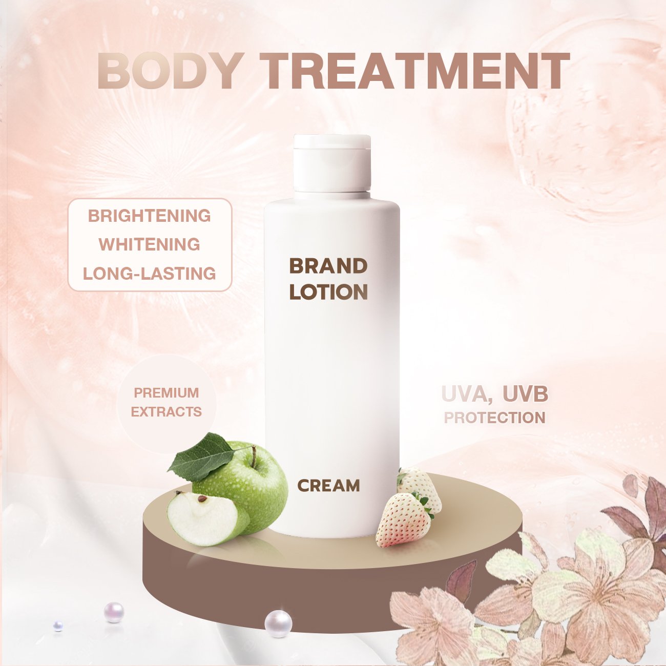 OEM Organic Body Care Whitening Lotion Serum 30ml Aloe Vera and Herbal Ingredients Moisturizing and Lightening Features