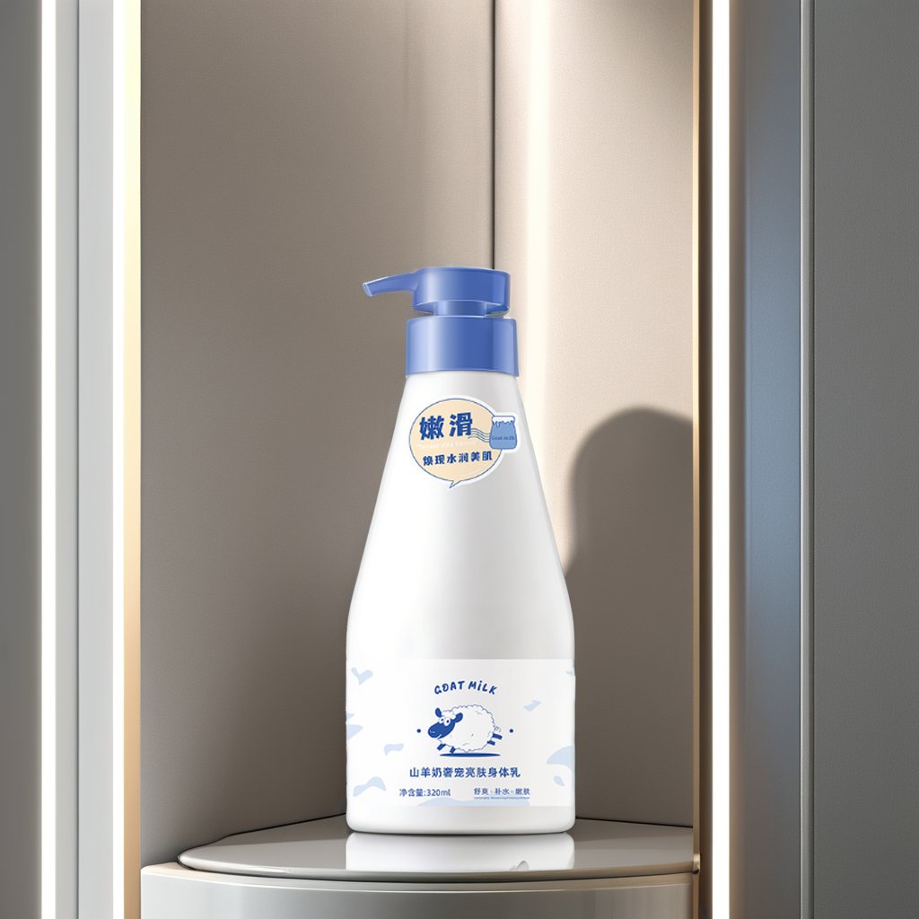 Premium Body Moisturizer Moisturizes skin to improve Dry Goat Milk Luxurious Brightening Body Lotion