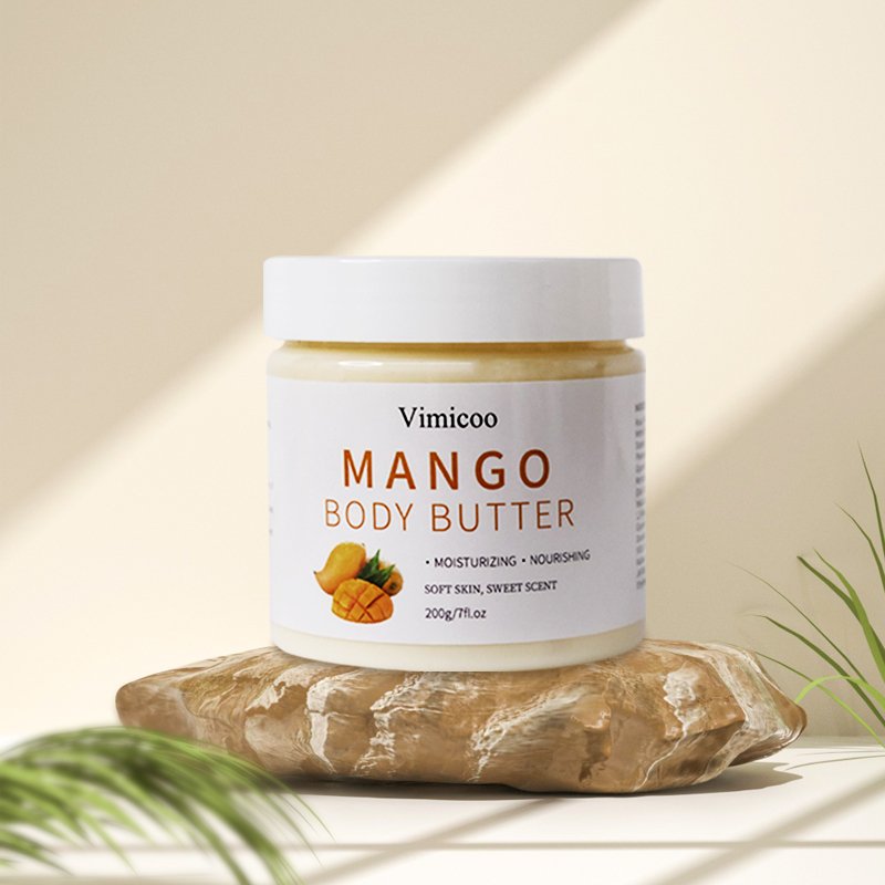 Natural Organic Private Label Body Dry Skin Care Moisturizing Body Lotion Whipped Raw Mango Butter