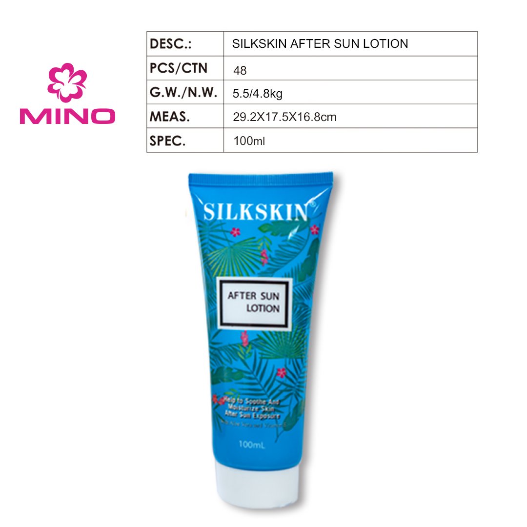 Silkskin After Sun Lotion Moisturizer Sun Burn Protect Cream ALOE VERA Body Lotion