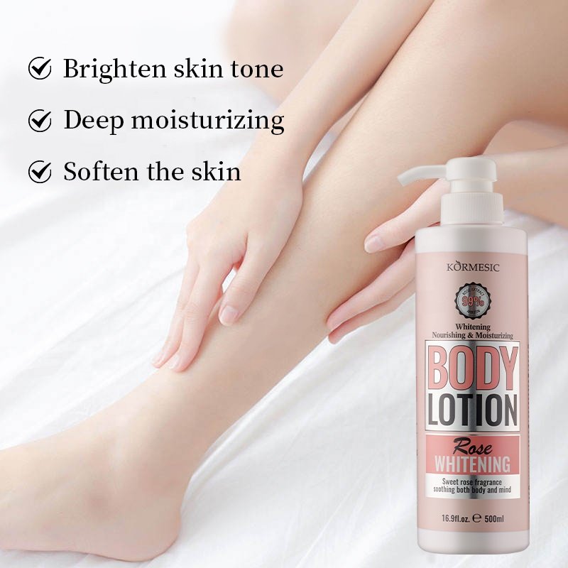 KORMESIC wholesale skincare beauty nourishing moisturizing organic Rose Green Tea Magnolia skin whitening bright body lotion