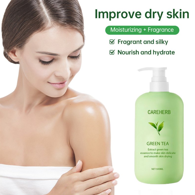 Halal Cosmetic Natural Organic Cream Best Moisturizing Lightening Refreshing Smoothing Green Tea Body Lotion
