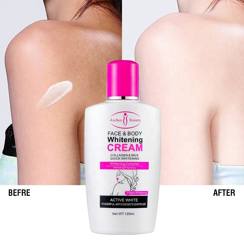 Aichun beauty Best Moisturizing Quick 3 days Body Lotion For Black Skin Whitening Cream