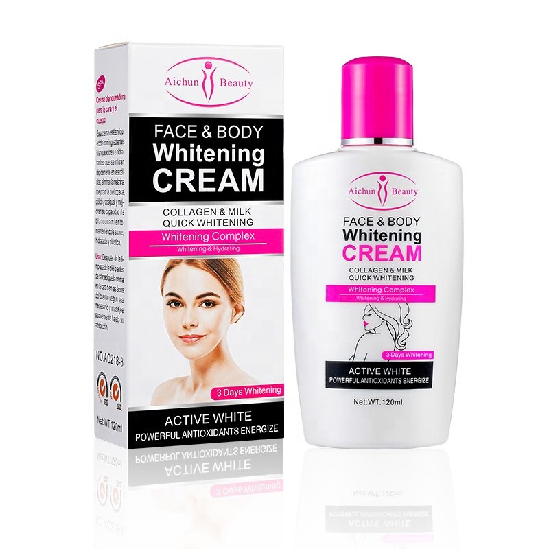 Aichun beauty Best Moisturizing Quick 3 days Body Lotion For Black Skin Whitening Cream