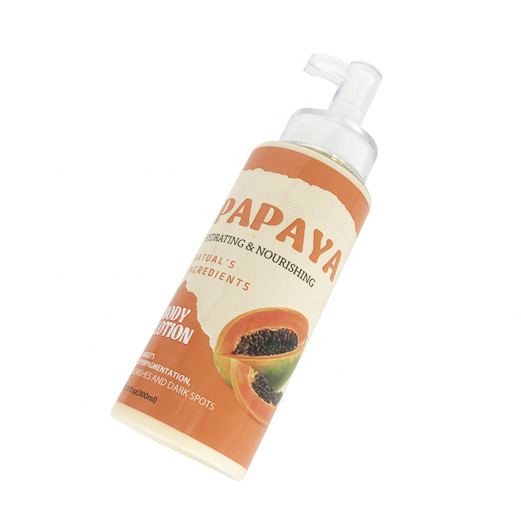 Organic Papaya Lightening Body Lotion Whitening Moisturizing Kojic Acid Papaya Whitening Body Lotion