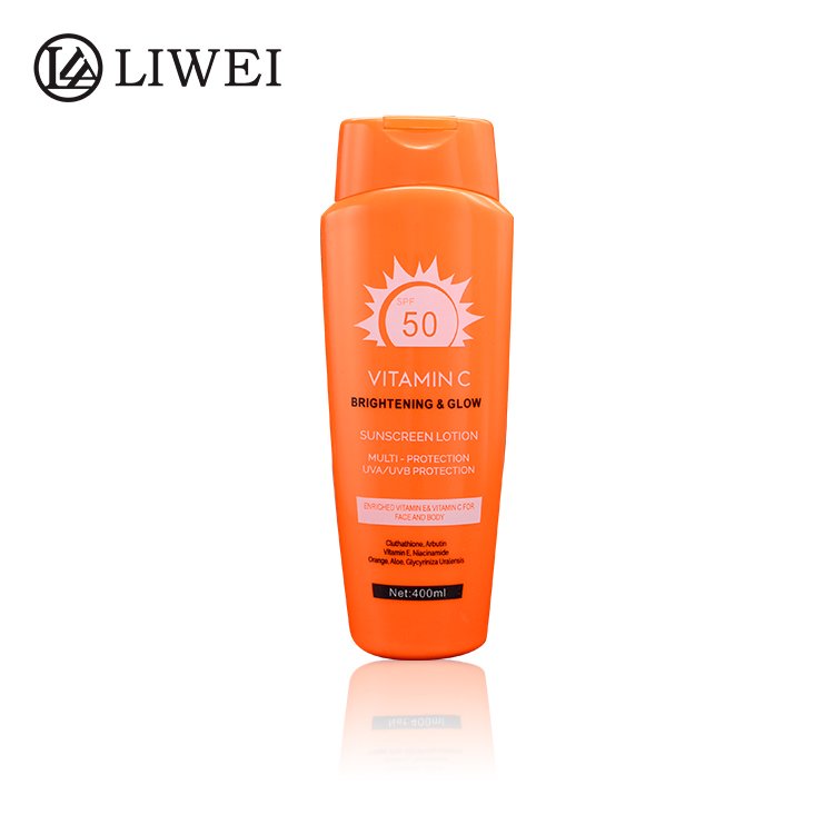 Wholesale Factory Price Best UV Protection Waterproof Adults Lotion Female Yellow Sun Block Lotion Sunscreen SPF 50 For Beach