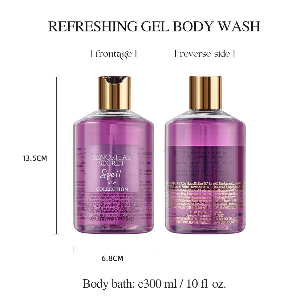 Oem Senoritas Secret Moisturize Lightening Shower Gel Wholesale Exfoliating Body Lotion Body Wash