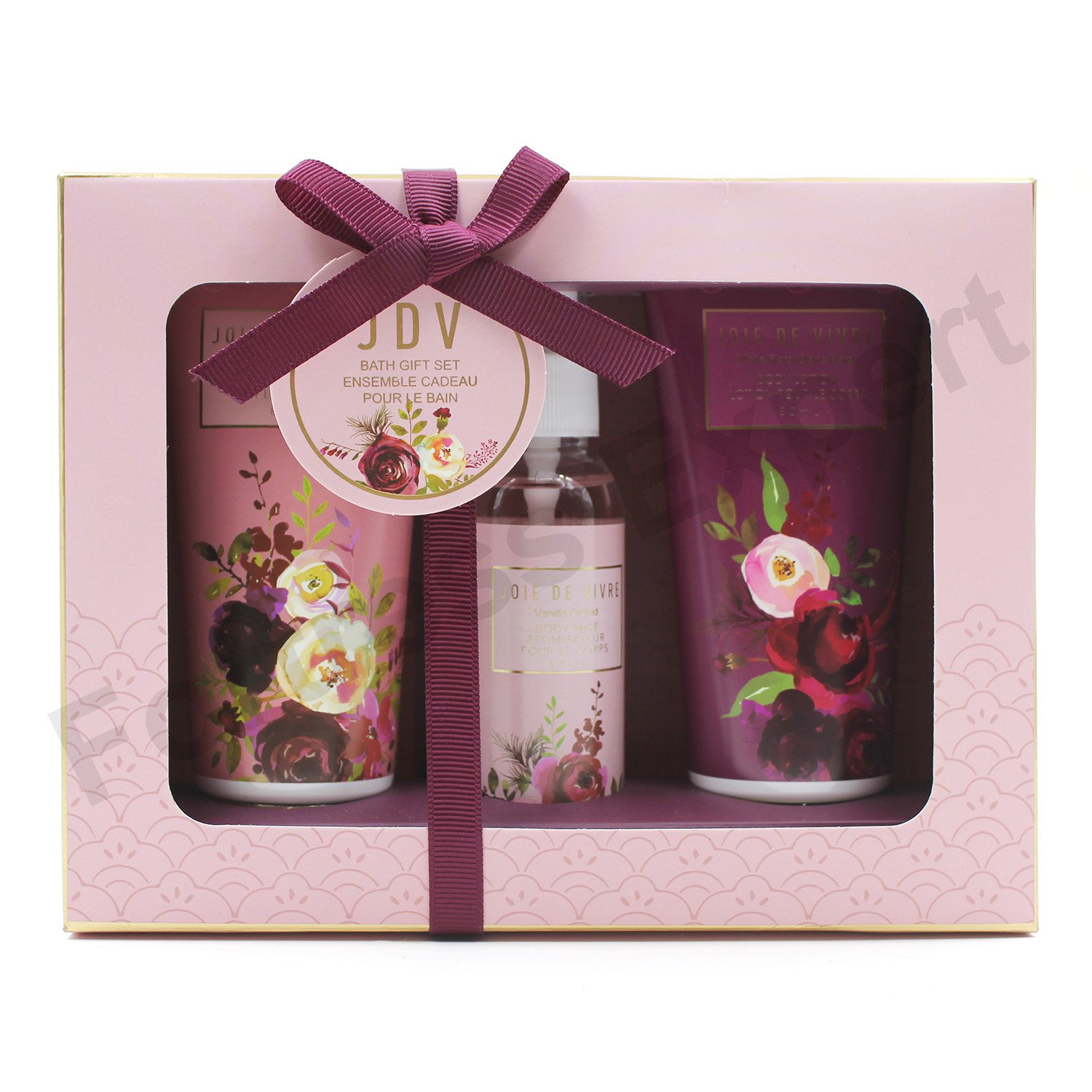 OEM Factory Direct Wholesale Private Label Ladies Holiday Gifts 2024 New Design Shower Gel & Body Mist & Body Lotion Gift Set