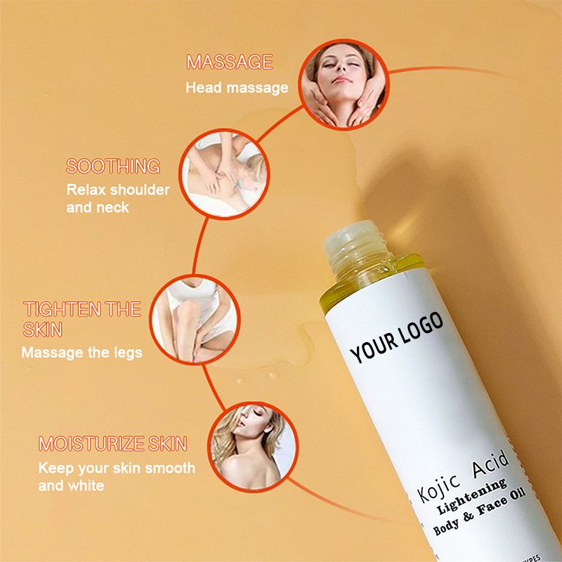 Best Selling Kojic Acid Skin Care Set (new) Hydrating Anti Aging Scars Dark Spot Remover Brightening Lotion Facial Serum Cream
