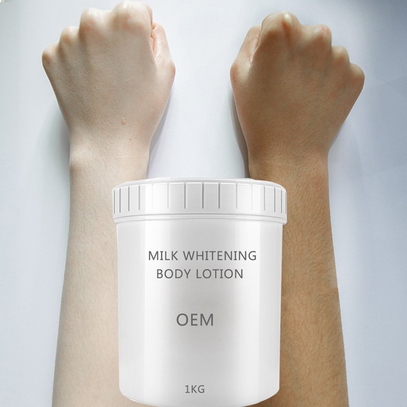 1KG Organic White Body Lotion Remove Spots Body Cream Moisturizing For Black Skin Milk Whitening Body Lotion