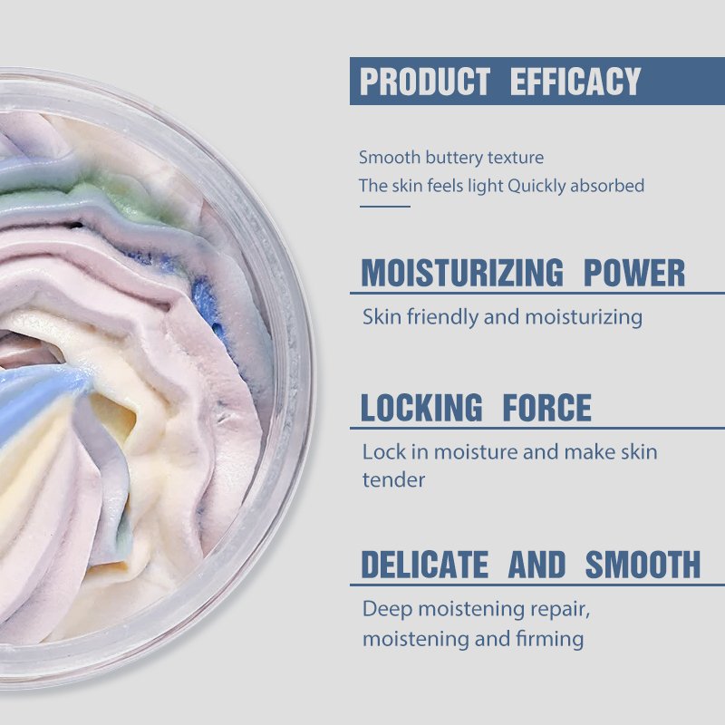Oem Moisturizing Organic Whipped Shea Butter Morocco Lotion Skin Whitening Body Cream Coconut Body Butter