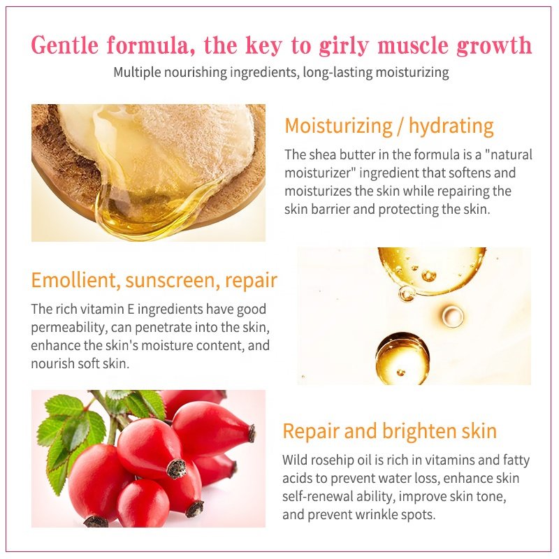 Wholesale Private Label Hydrating Brightening Skin Organic Mango Shea Butter Whipped Body Butter