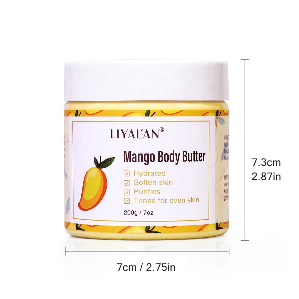 Wholesale Private Label Hydrating Brightening Skin Organic Mango Shea Butter Whipped Body Butter