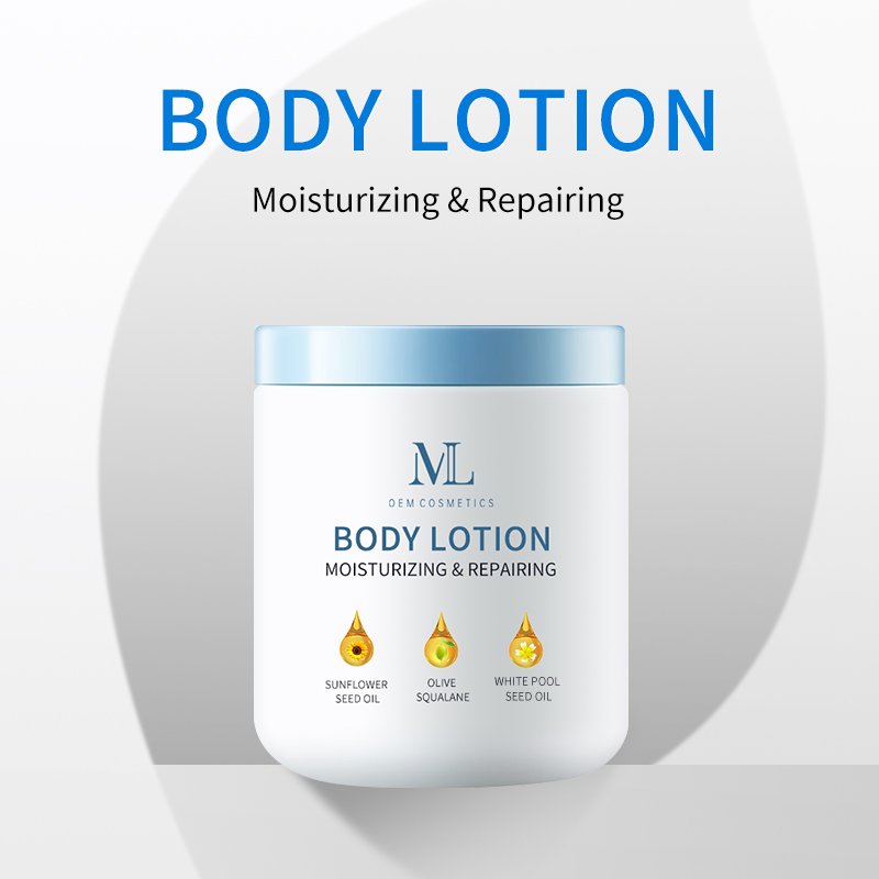 MLXL OEM Cosmetics Private Label Easy Absord Whitening Body Cream Men Women Sunflower Repair Moisturizing Body Lotion