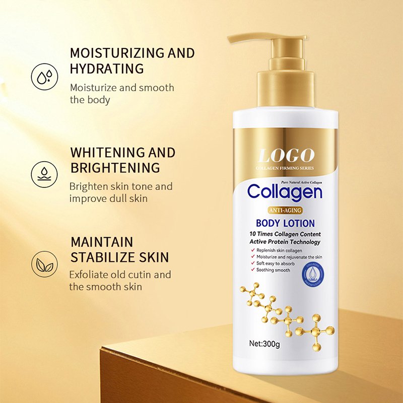 Customized wholesale anti-wrinkle moisturizing collagen skin care collagen body lotion niacinamide manufacturers