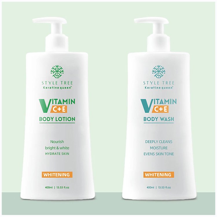 400ml 5X Nourishing Brightening Skin Cream Goat Milk Body Lotion Body Wash Set