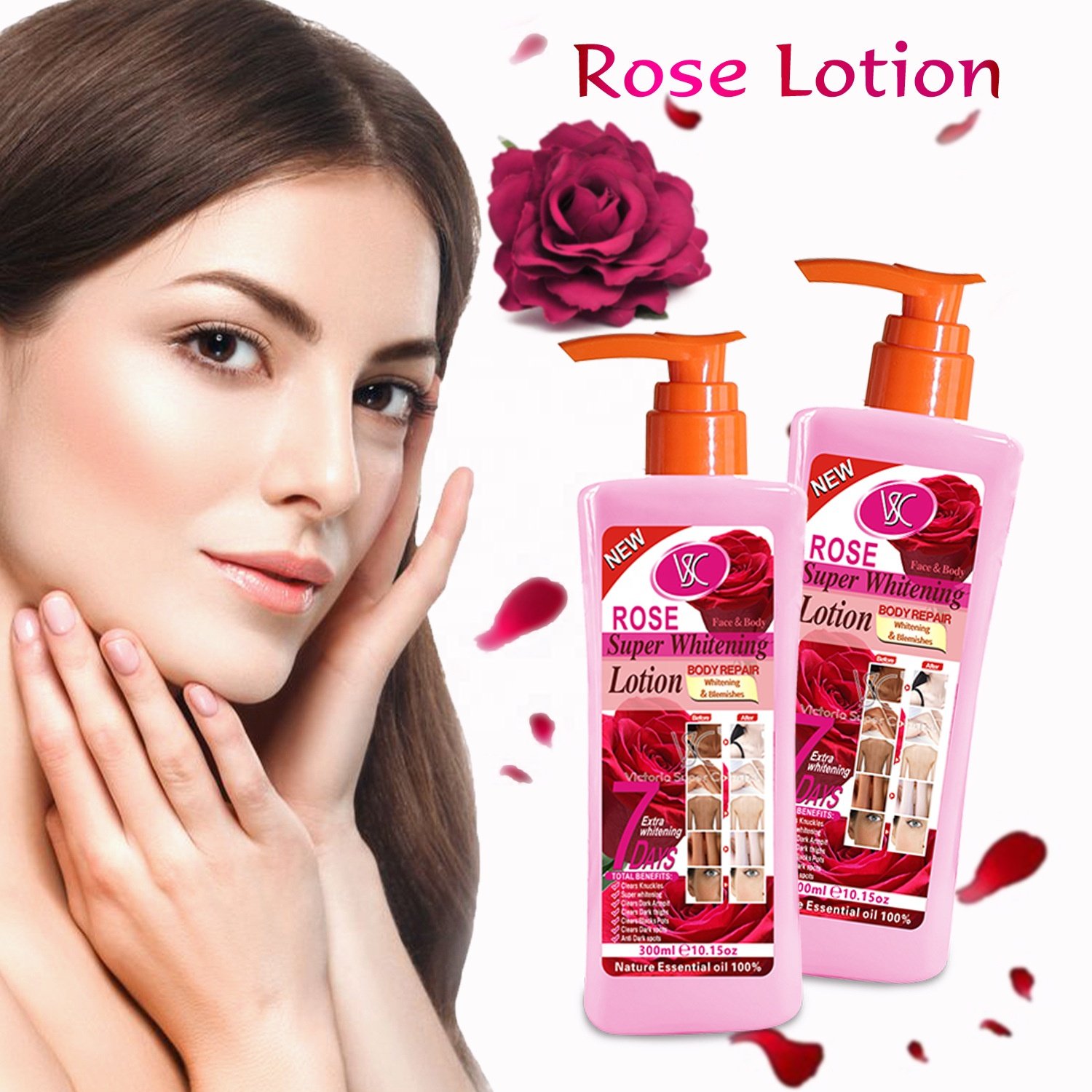 Private Label 100% Natural Organic Long-Lasting Fragrance Moisturizing 7 Days Super Skin Whitening Turmeric Body Lotion