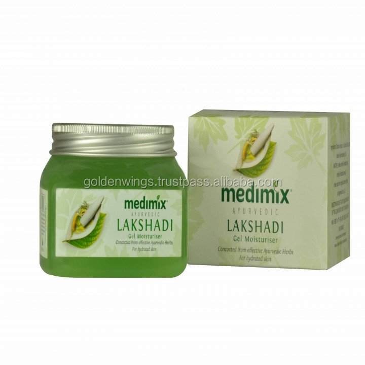 Medimix Ayurvedic Lakshadi Gel Body Moisturizing Cream Lotion Herbal Ingredients Mainly Aloe Vera Nourishing for Adults