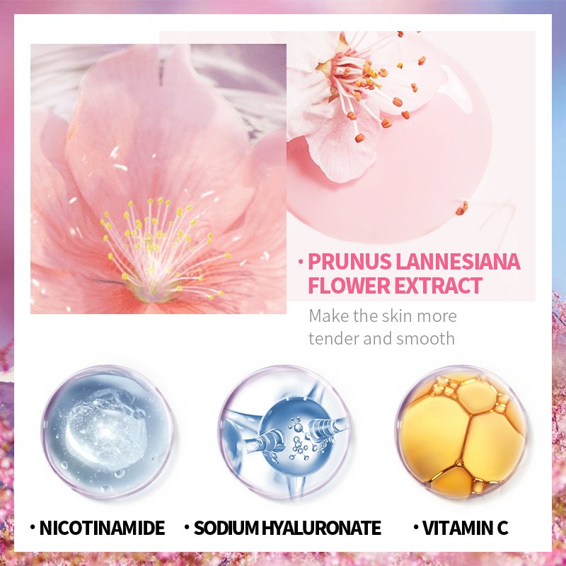 Japan Sakura Organic Body Care Lotion Brighten Whitening Moisturizing Face Lotion For Dry Skin