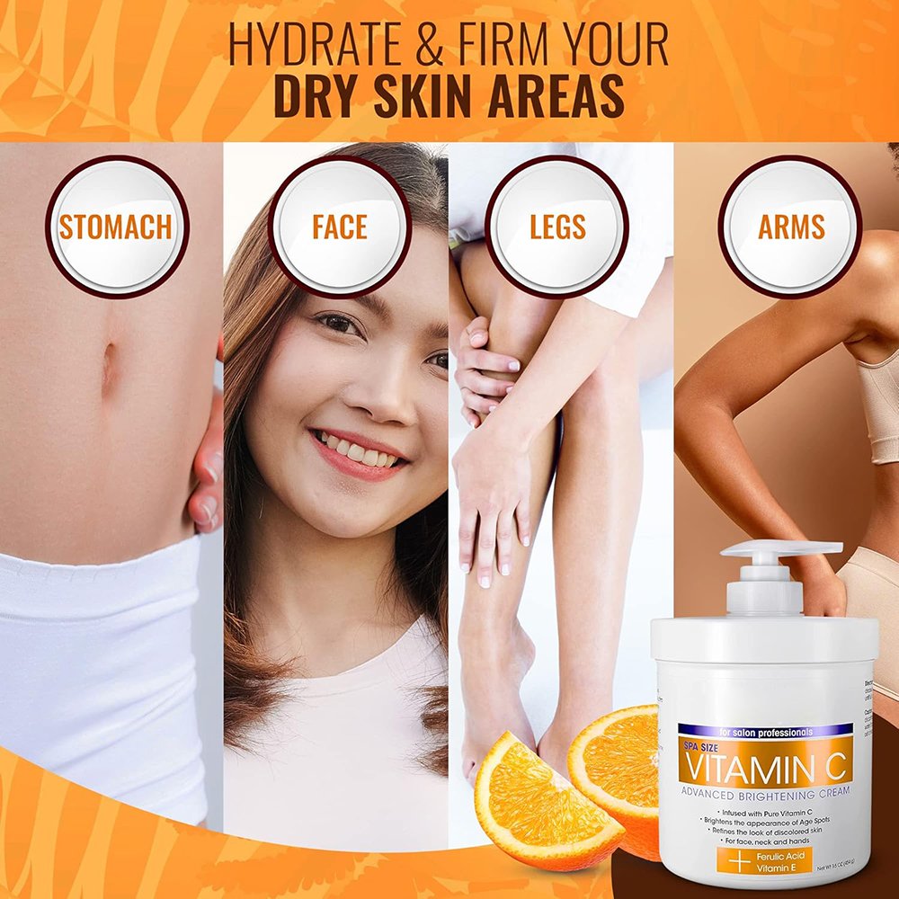Advanced Clinicals Retinol Body Lotion Moisturizer Face Lotion Body Cream Crepey Skin Care