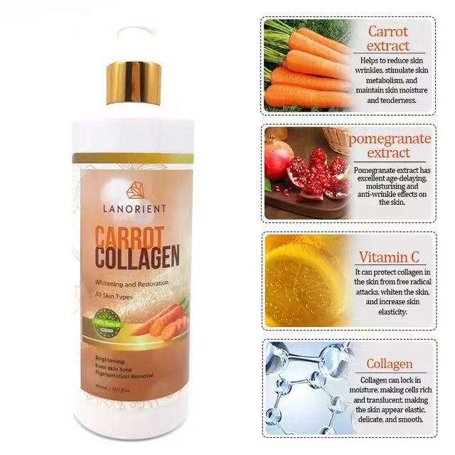 Hot Selling Body lotion Lightening OEM/ODM Vitamin E Moisturizing Facial Carrot Handmade Body lotion