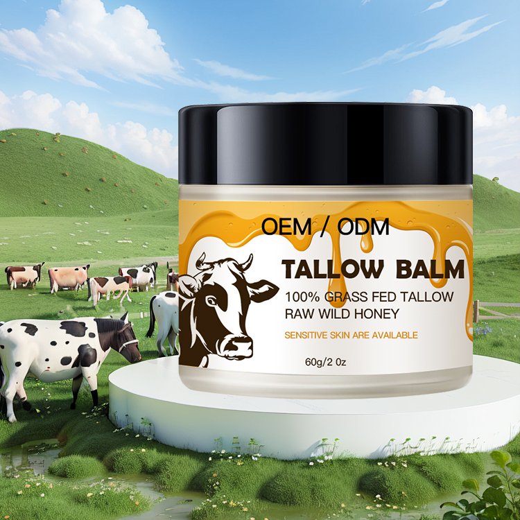Beauty Moisturizer Beef Tallow Balm Skincare Balm Grass Fed Beef Tallow Body Face Moisturizer Whipped Tallow Balm Cream For Face