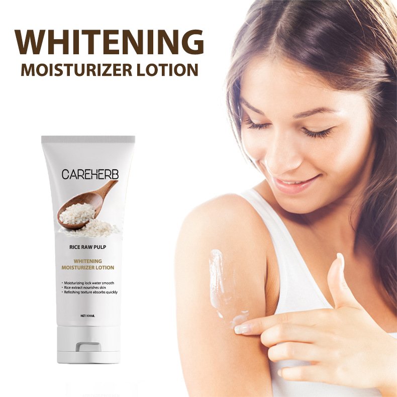 Wholesale Rice Body Cream Brightening Lightenin Whitening Hand and Body Lotion for Women