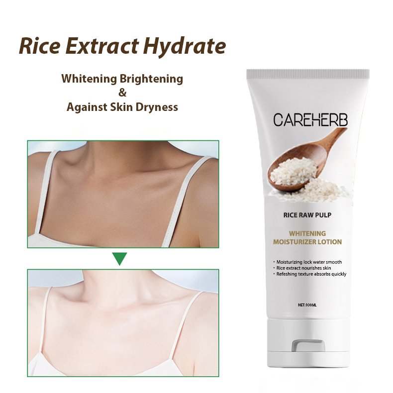 Wholesale Rice Body Cream Brightening Lightenin Whitening Hand and Body Lotion for Women