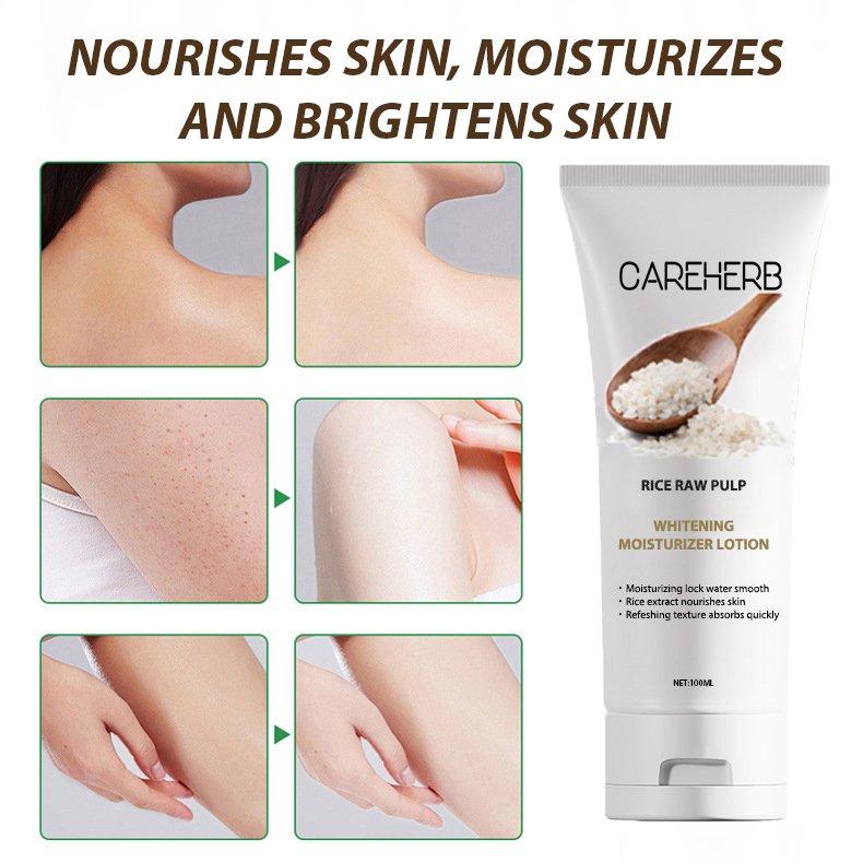 Wholesale Rice Body Cream Brightening Lightenin Whitening Hand and Body Lotion for Women