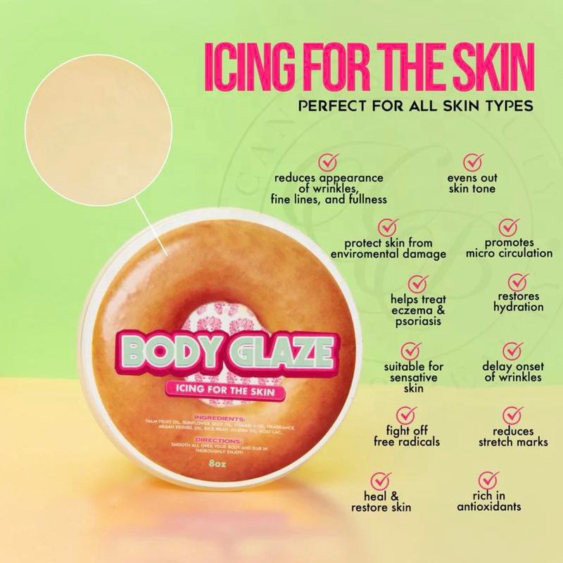 Body Glaze Body Butter Donut Body Glaze,Whipped Body Butter Women, Butter Body Moisturizer For Women Anti Aging