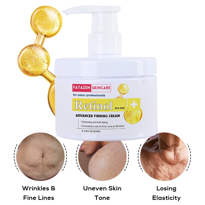 Private Label Moisturizing Nourishing Retinol Body Lotion For Dry Skin OEM Skin Care Products Lightening Whitening Body Cream