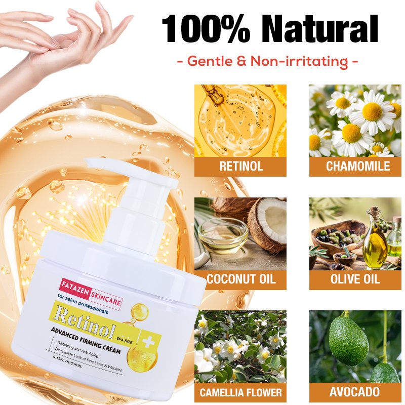 Private Label Moisturizing Nourishing Retinol Body Lotion For Dry Skin OEM Skin Care Products Lightening Whitening Body Cream