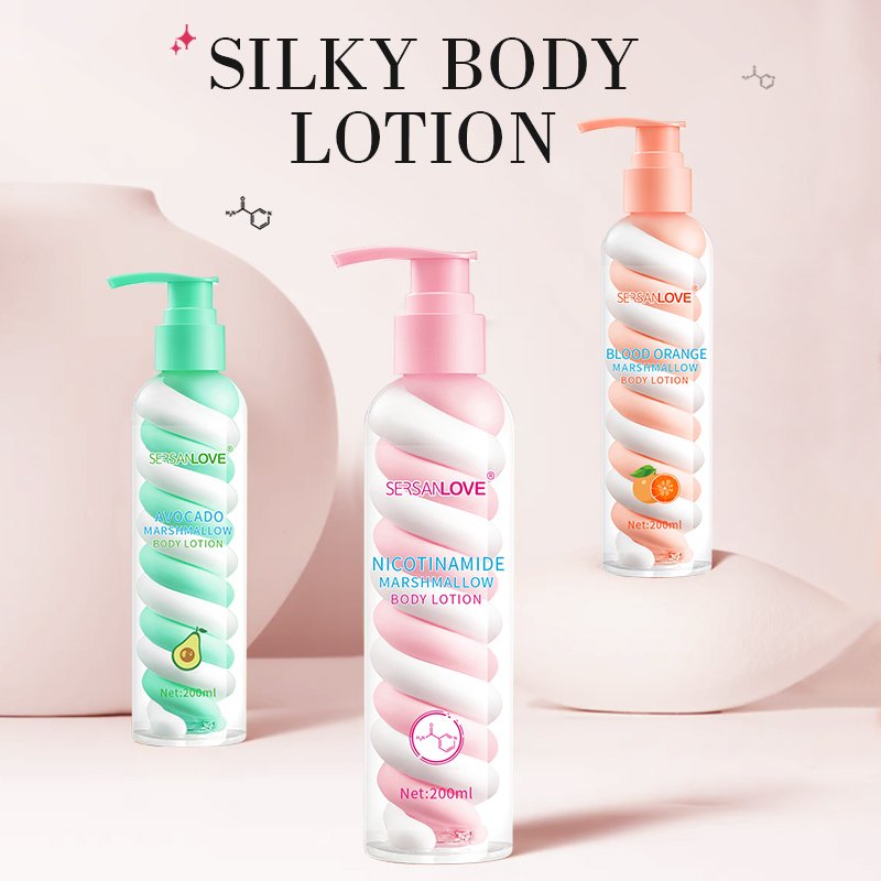 Custom Logo Easy Absorb Silky Nicotinamide Body Lotion Whitening Brightening Moisturizing Body Cream Lotion