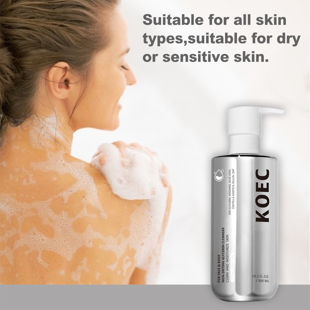 KOEC Non Drying Glycerin Cleanser for Face & Body Accept Customized Private Label outstanding skin care