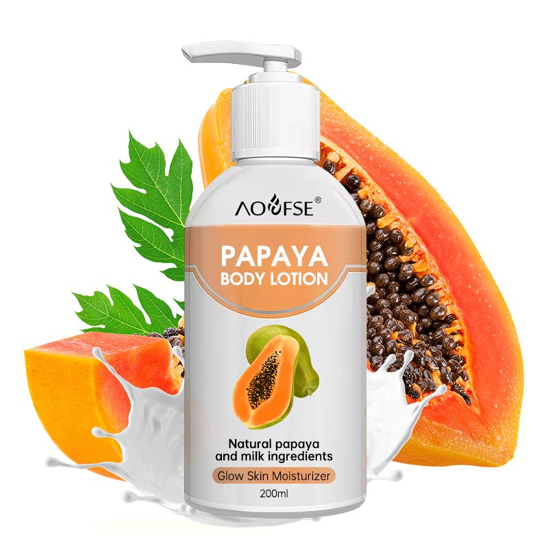 Natural organic papaya skin care moisturizer bleaching lotion skin whitening papaya lotion